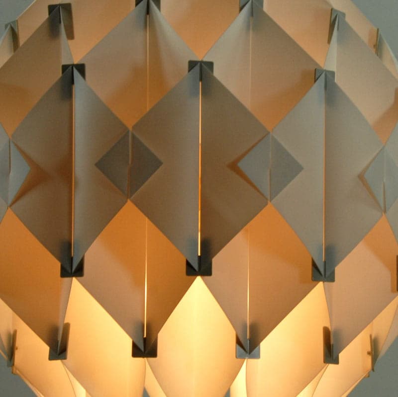 Lampa sufitowa Silhouett, plastik biały, proj. L. Schiøler, Hoyerup Design, Dania, lata 60. - 43018