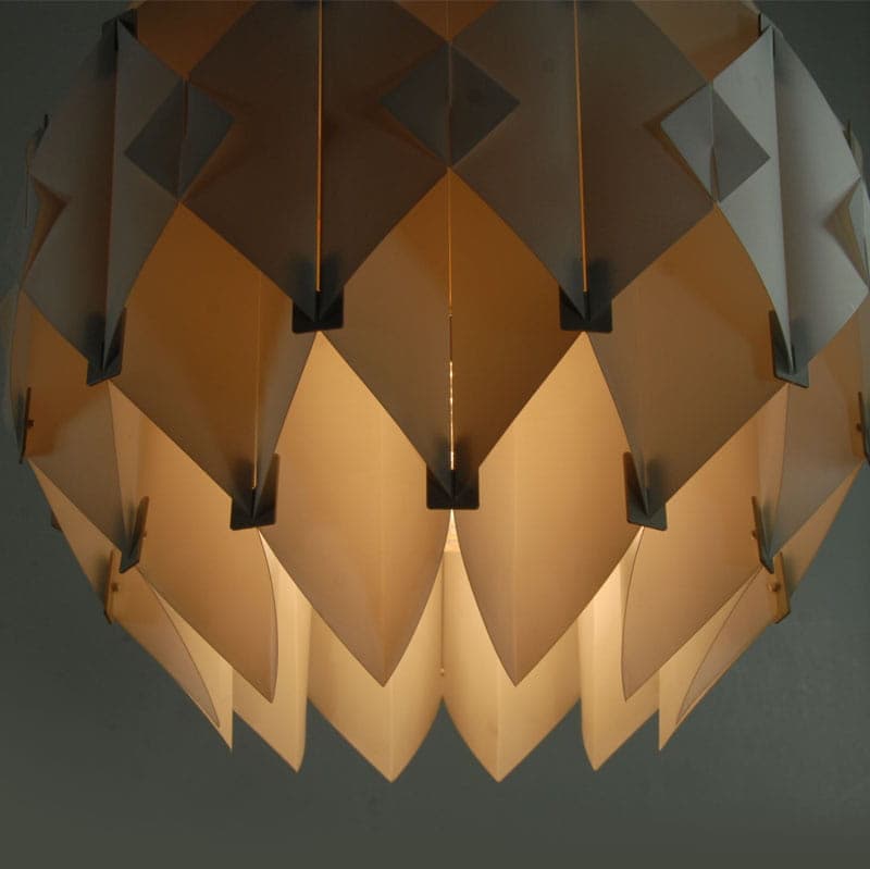 Lampa sufitowa Silhouett, plastik biały, proj. L. Schiøler, Hoyerup Design, Dania, lata 60. - 43021