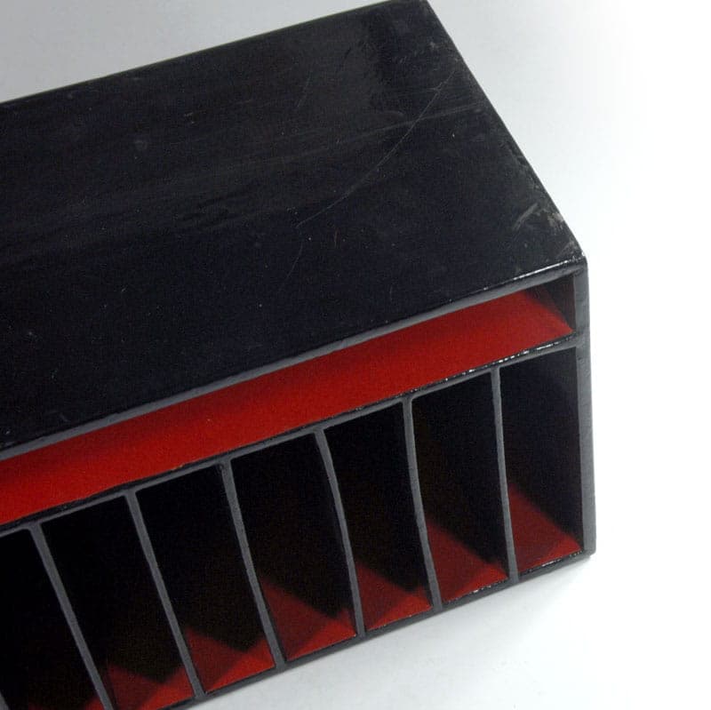 Segregator biurkowy, drewno czarny, Japonia, XX w. - 42985