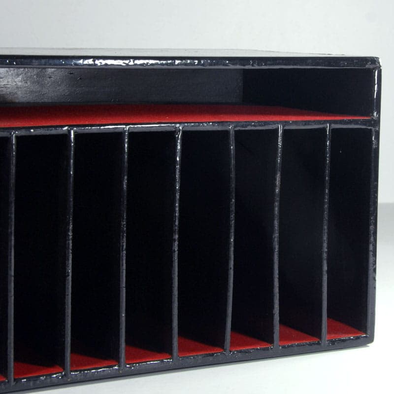 Segregator biurkowy, drewno czarny, Japonia, XX w. - 42987