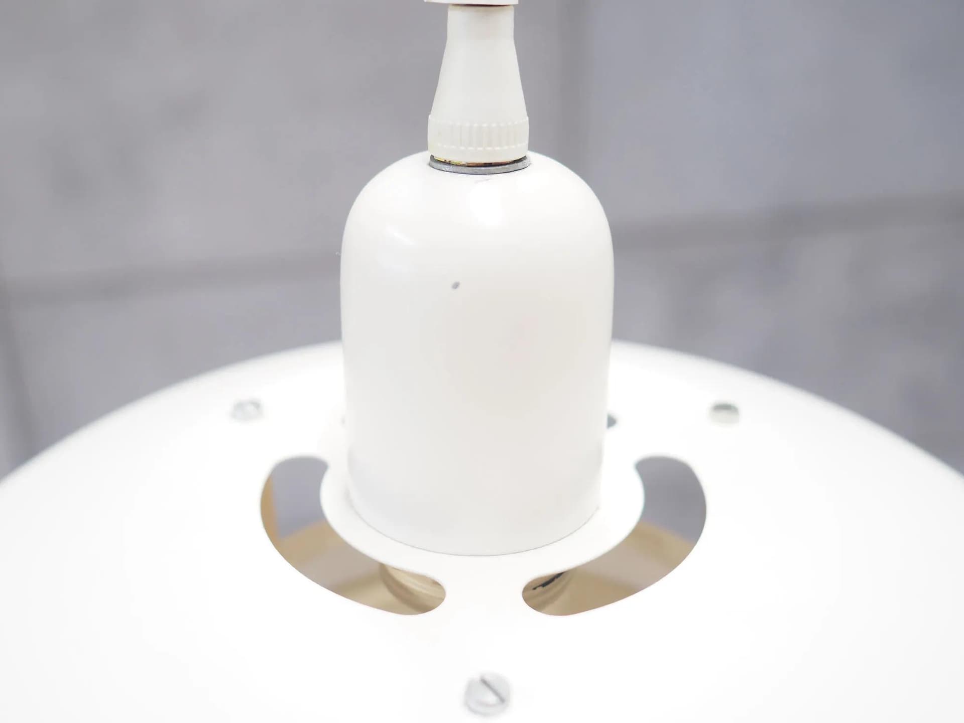 Pendant Lamp Scandinavian, white metal, Denmark, 1970s - 43274