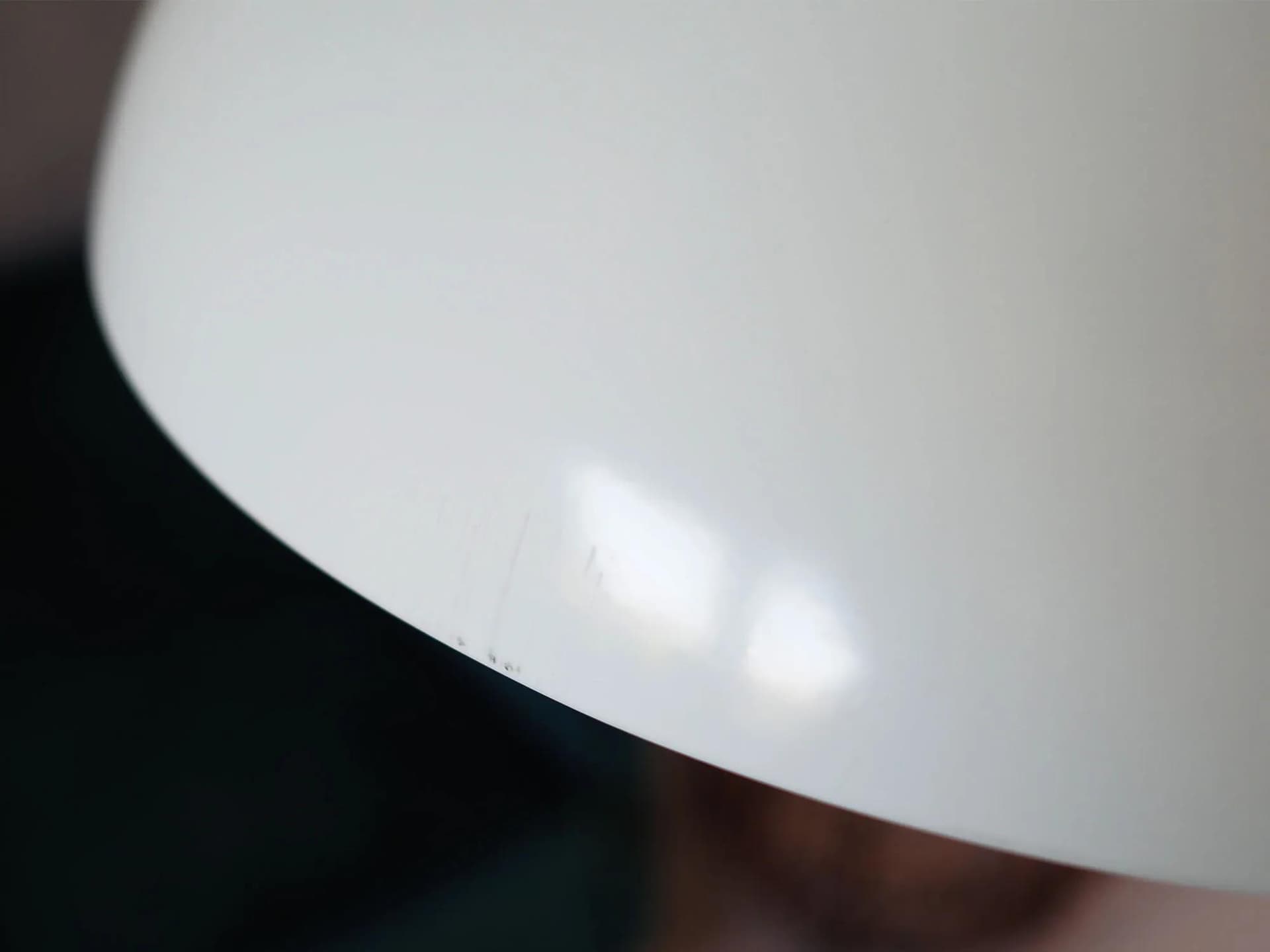 Lampa wisząca, metal biały, Dania, lata 70. - 43265