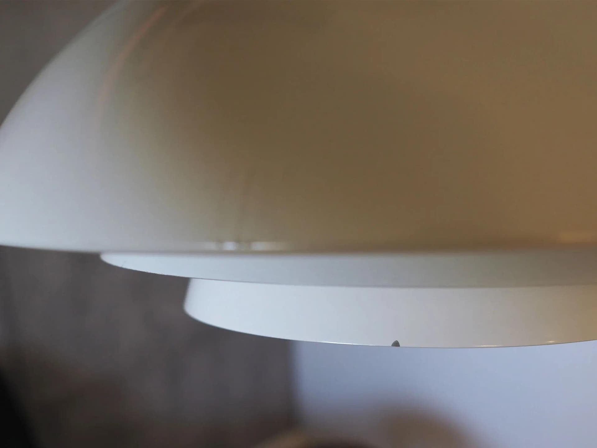 Lampa wisząca, metal biały, Dania, lata 70. - 43267