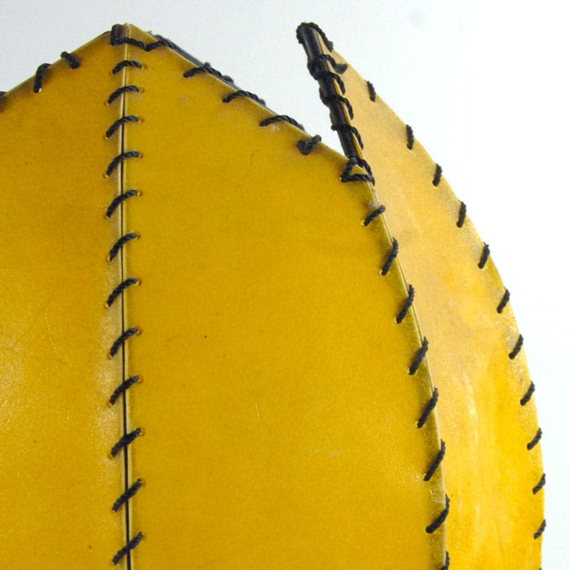 Lampa stołowa, żółty, plastik, Francja, lata 80. - 43585