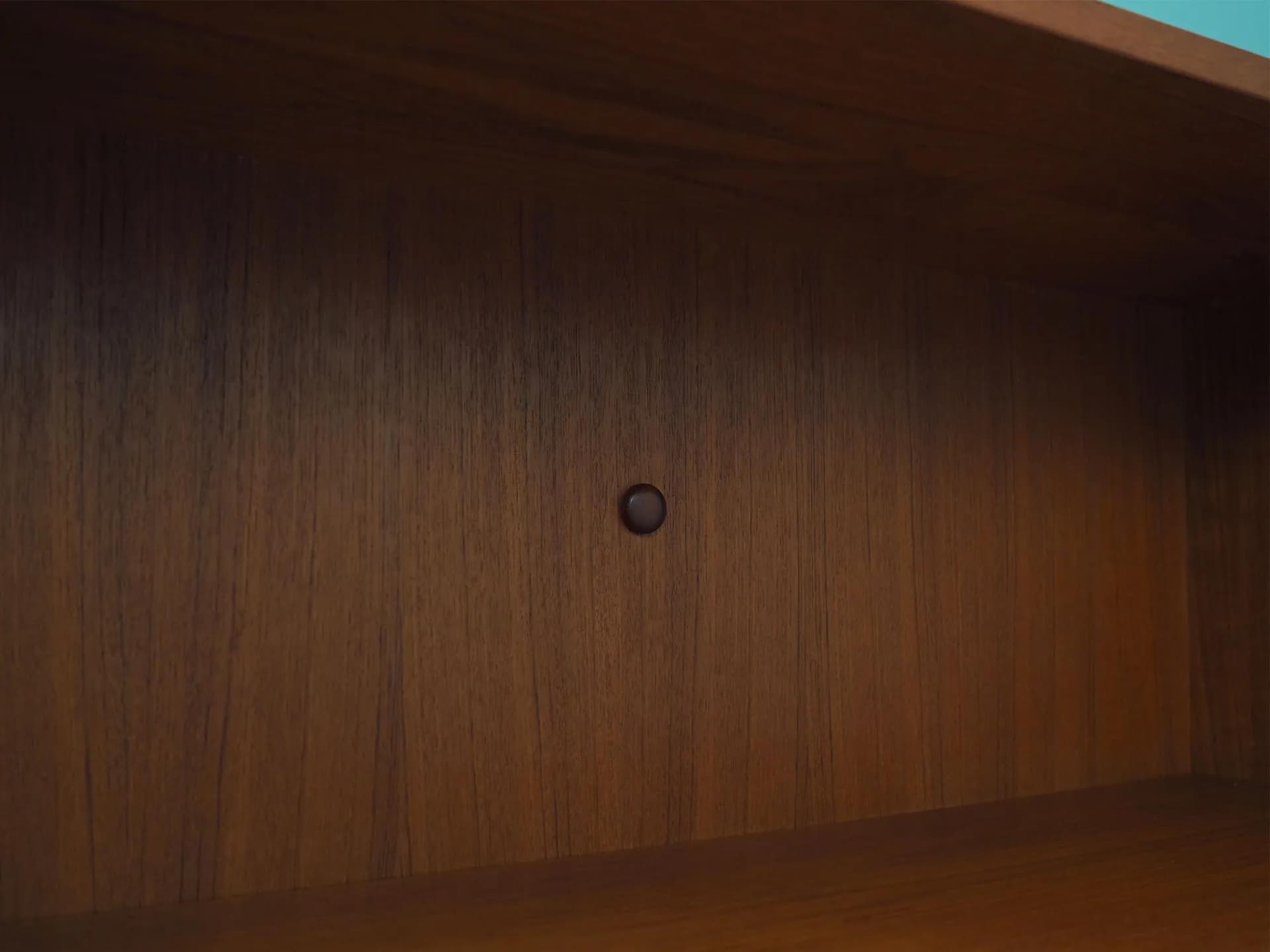 Bookcase, brown teak, Denmark, 1970s - 43194