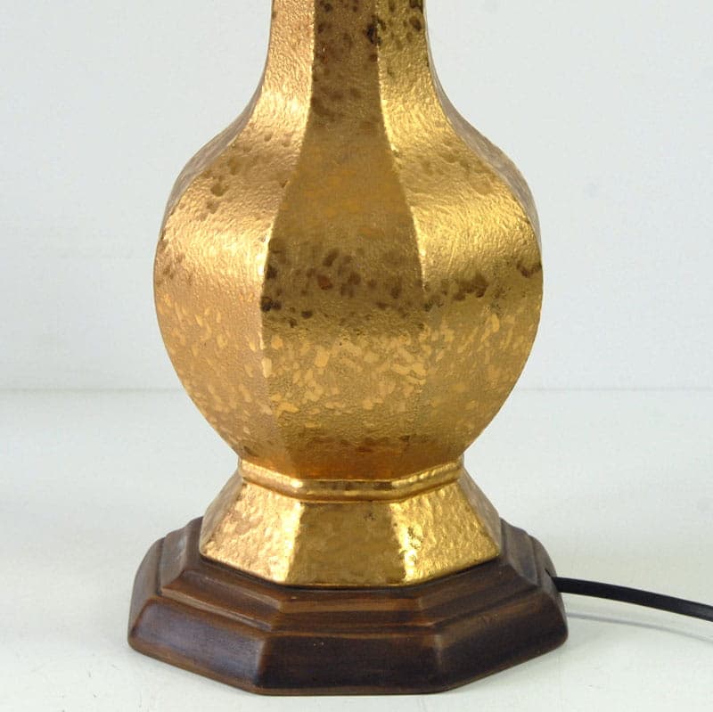 Lampa stołowa SC3, złocona ceramika, Włochy, lata 60. - 43576