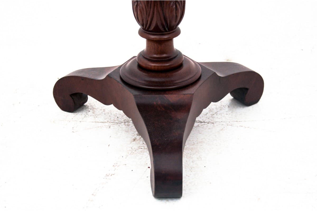 Mahoniowy stolik typu niciak, styl Biedermeier, Szwecja, lata 60. XIX w. - 47503