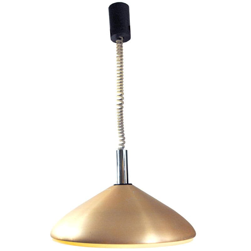 Ceiling lamp Space Age, pink, aluminum, Erco, Germany, 1970s. - 43529