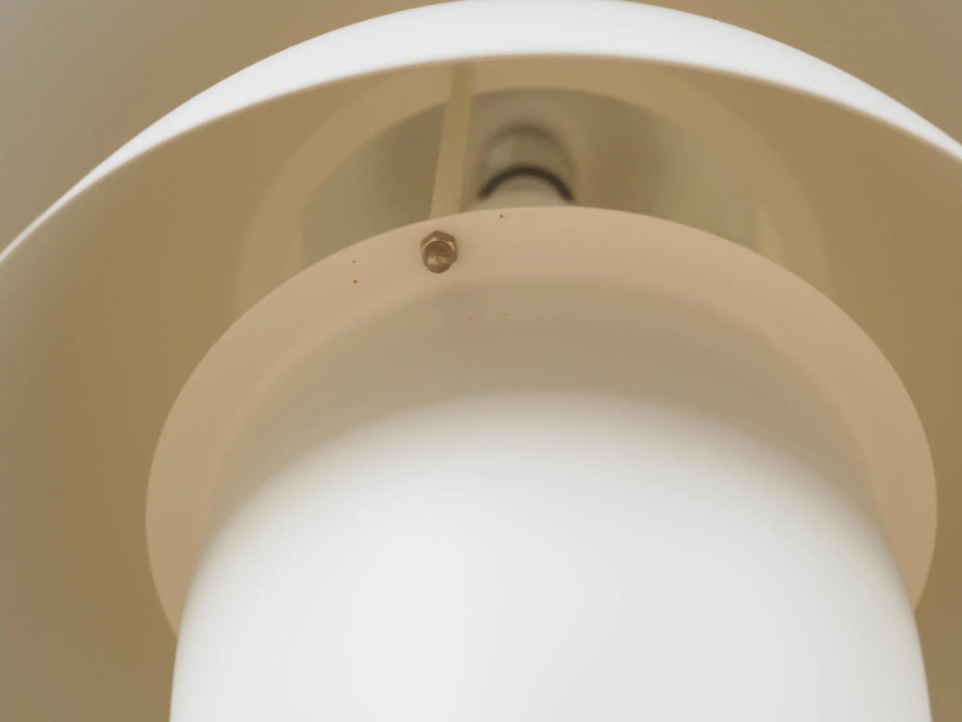 Lampa wisząca, biały, metal, Dania, lata 70. - 43953