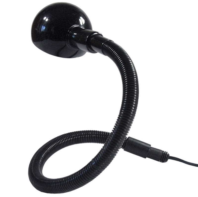 Czarna lampa stołowa Hebi, proj. I. Hosoe dla Valenti Luce, Włochy, lata 70.