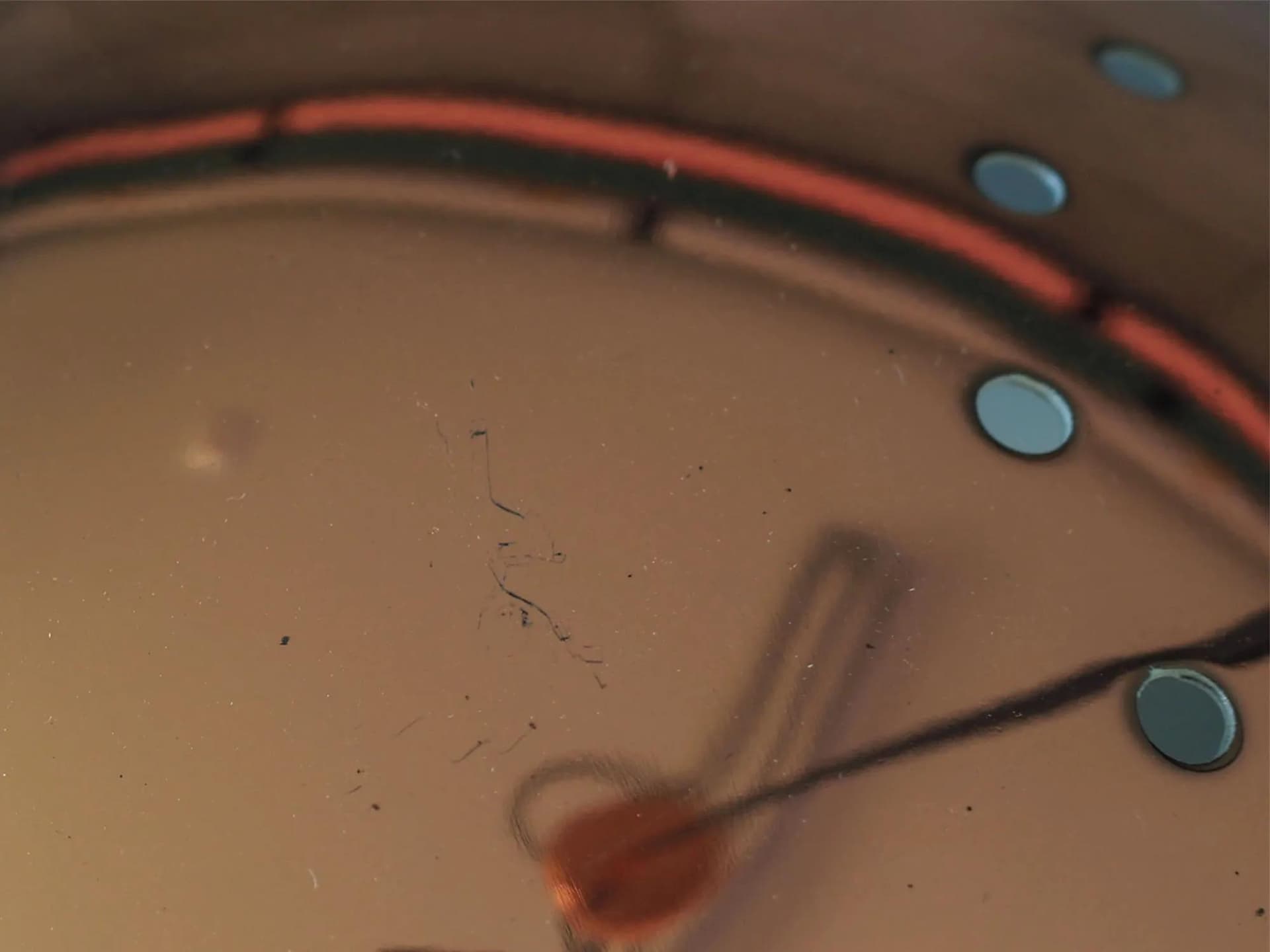 Lampa wisząca, różowy metal, Dania, lata 90. - 43917