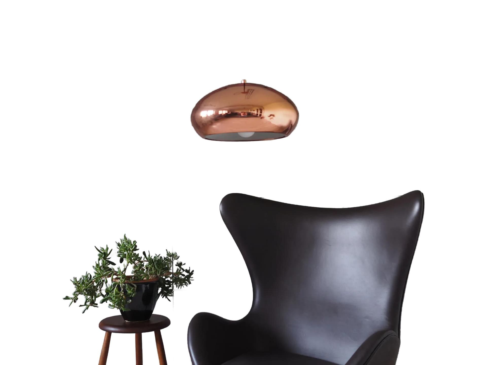 Lampa wisząca, różowy metal, Dania, lata 90. - 43913