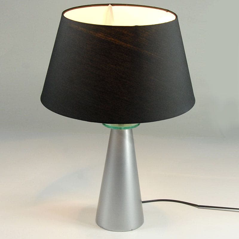 Lampa stołowa Memphis, srebrny, drewno lakierowane, metal chromowany, szkło, Francja, lata 80. - 43449