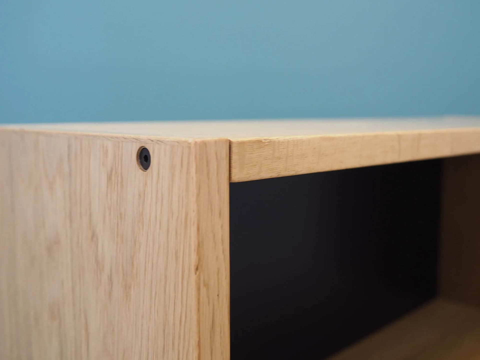 Bookcase, grey ash, Denmark, 1970s. - 43843
