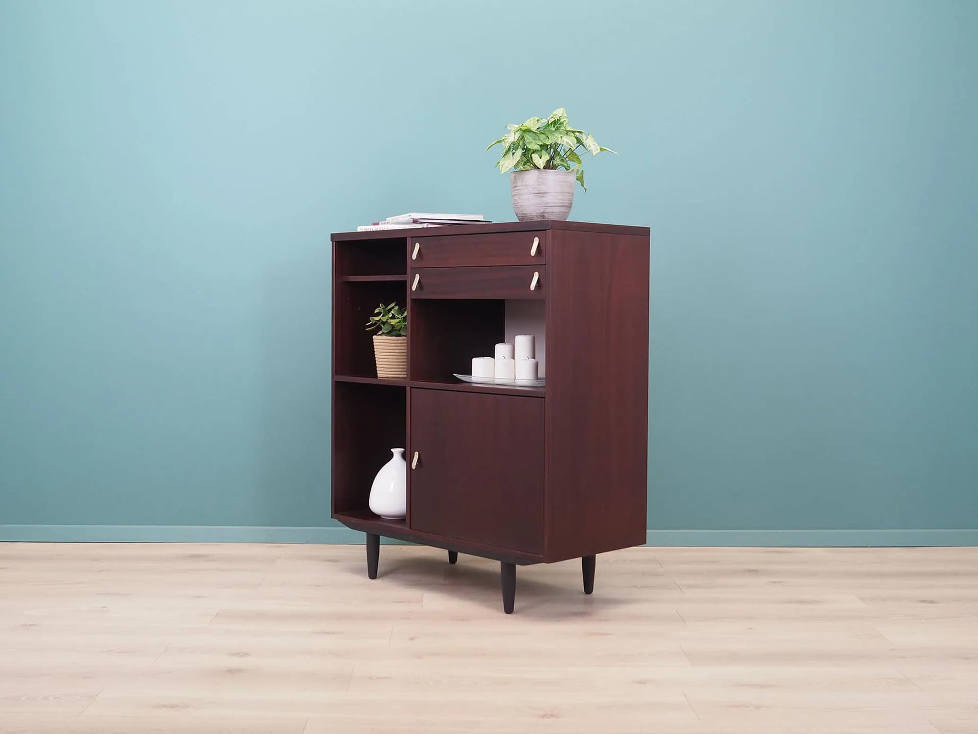 Komoda, mahoń brąz ciemny, Ulferts, Szwecja, lata 60. - 43839