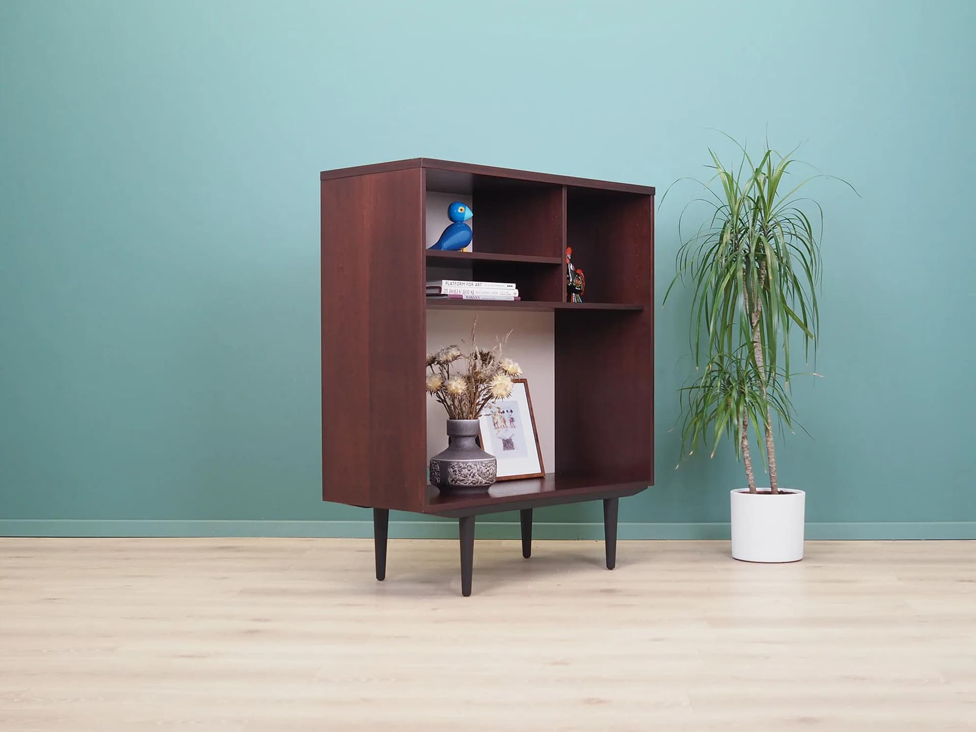 Bookcase, dark brown mahogany, Ulferts, Sweden, 1960s - 43823