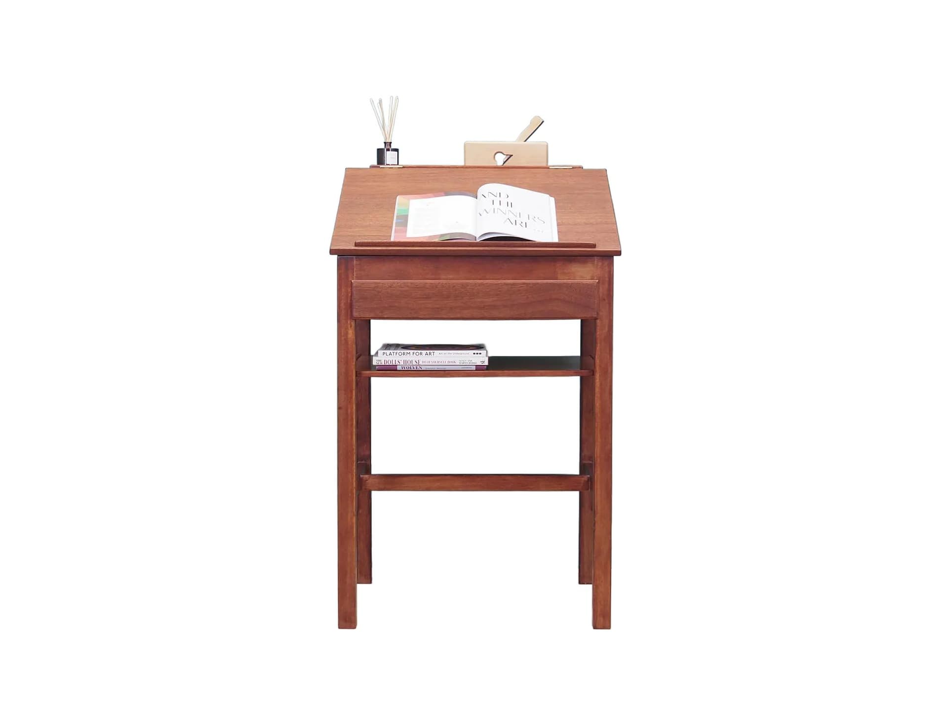 Sekretarzyk, mahon, miedziany, Dania, lata 60.