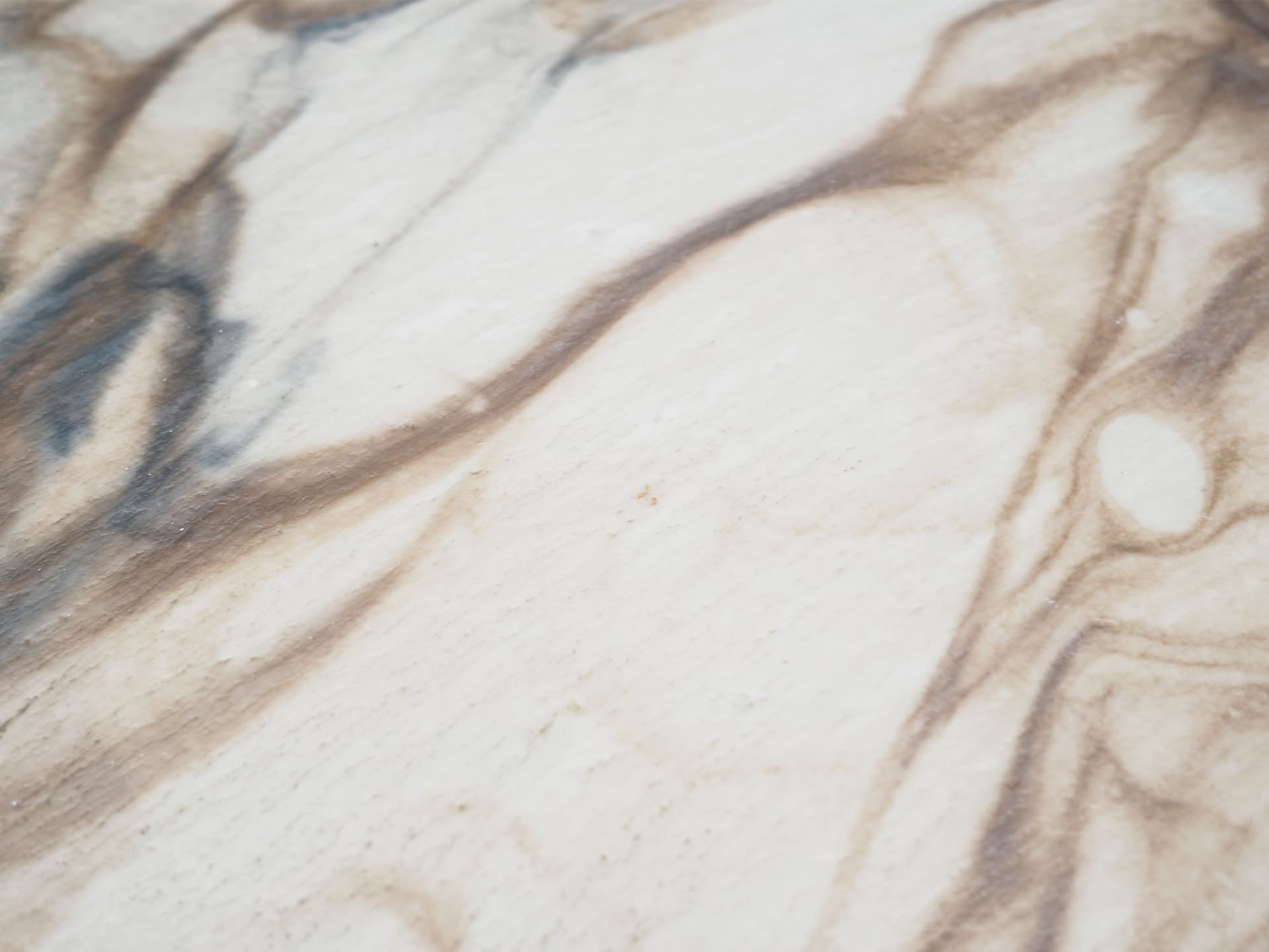 Stolik kawowy, ivory white konglomerat, drewno czarne, Dania, lata 70. - 50711