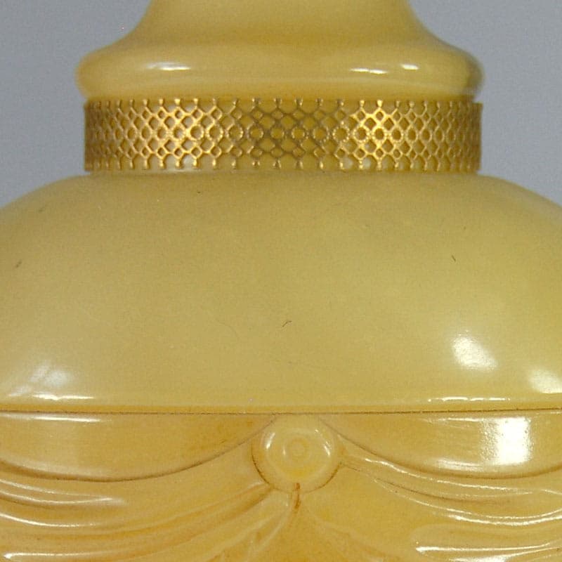 Lampa stołowa, alabaster żółty, Włochy, lata 40. - 44201