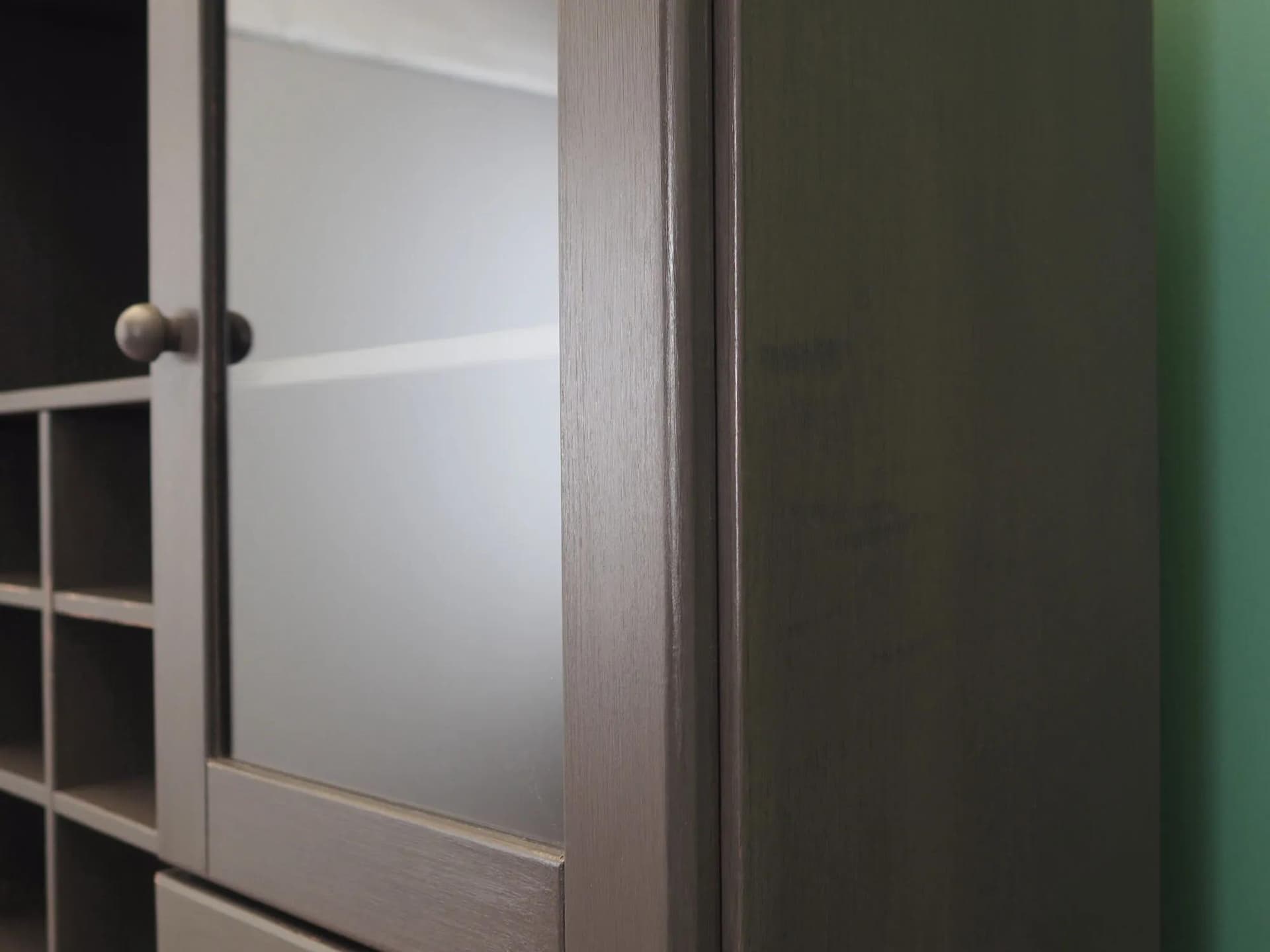 Kredens, skandynawski design, sosna szara, Dania, lata 80. - 43749