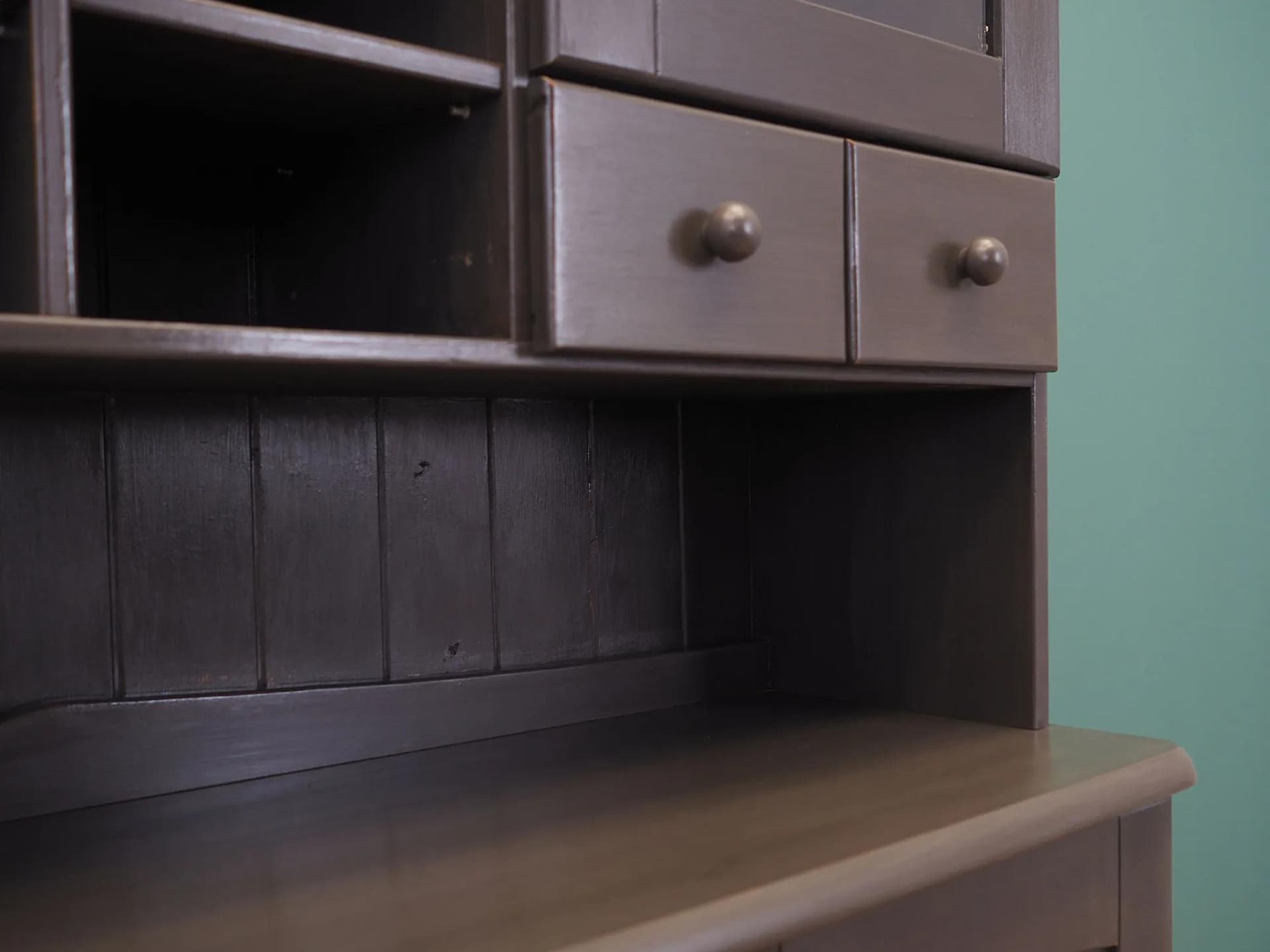 Kredens, skandynawski design, sosna szara, Dania, lata 80. - 43748