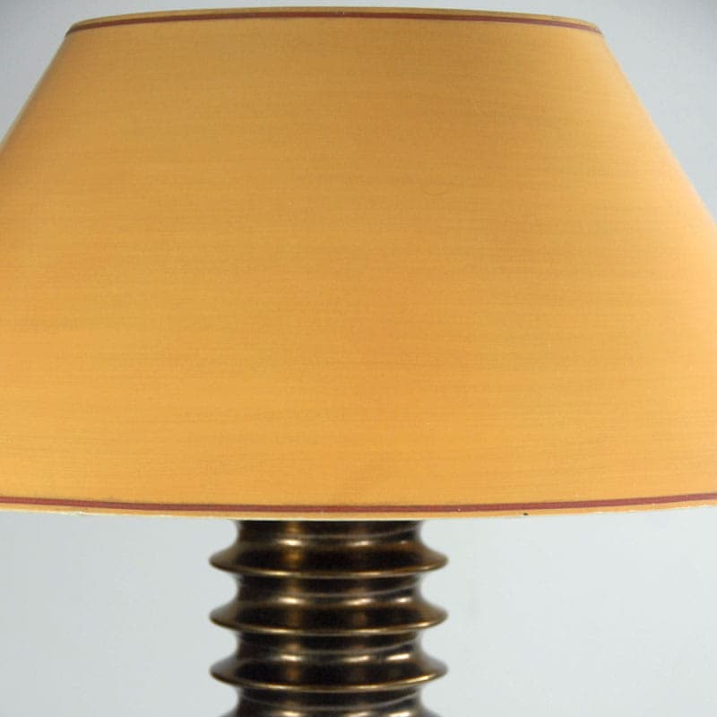 Lampa stołowa, ceramika brąz ciemny, proj. U. Kristiansson, Ö. Kristiansson, dla Luxus, Szwecja, lata 70. - 44163