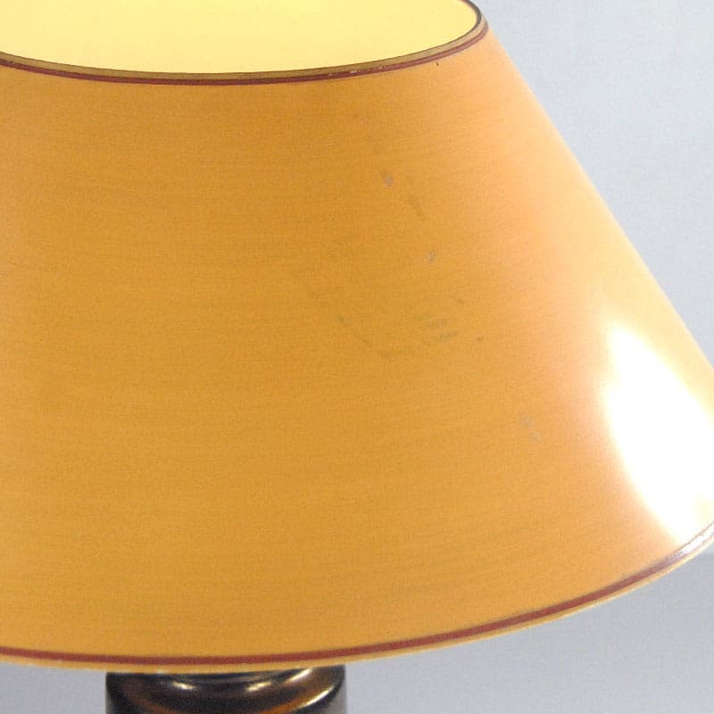 Lampa stołowa, ceramika brąz ciemny, proj. U. Kristiansson, Ö. Kristiansson, dla Luxus, Szwecja, lata 70. - 44167