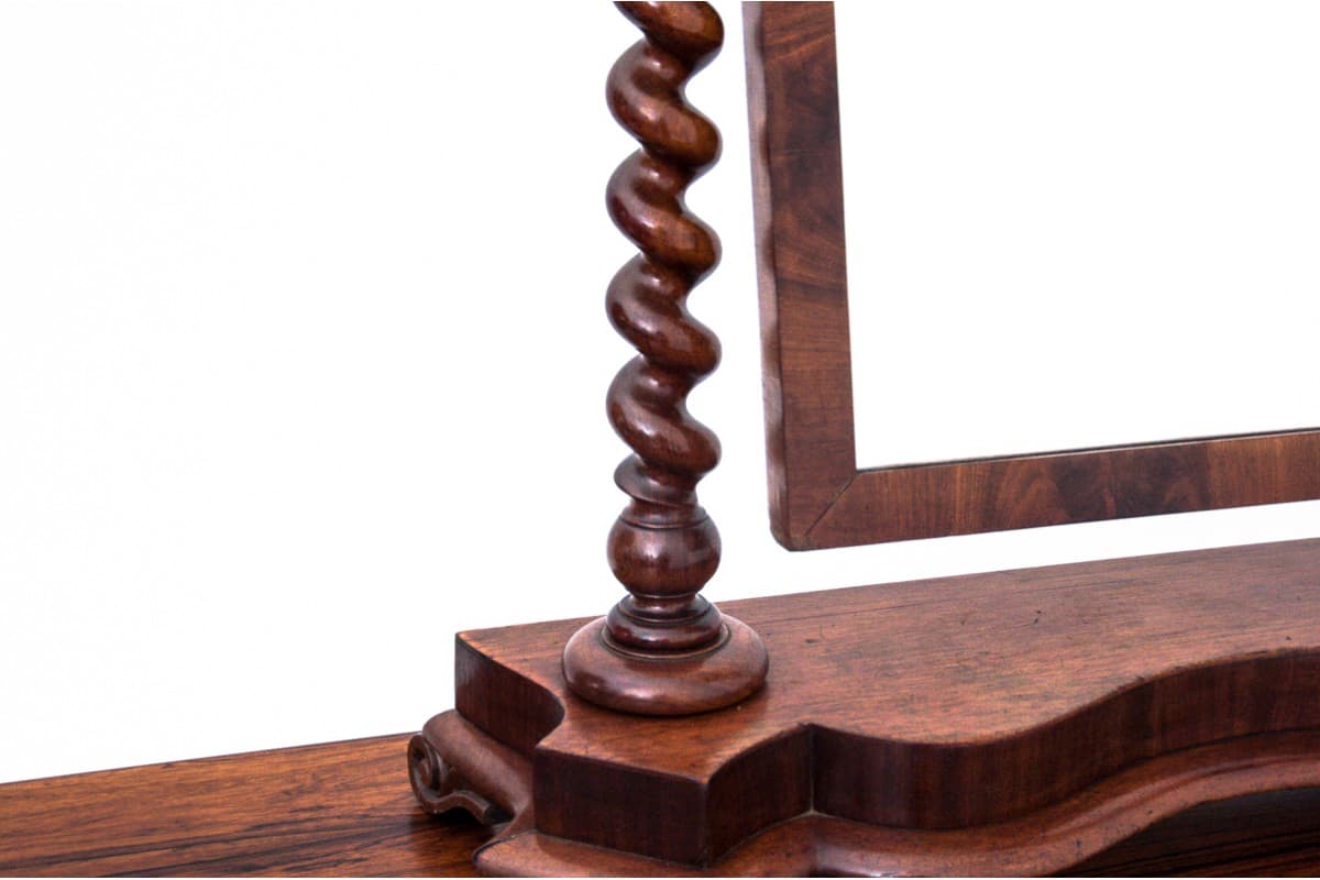 Szare barokowe lustro, Francja, XIX wiek - 47645