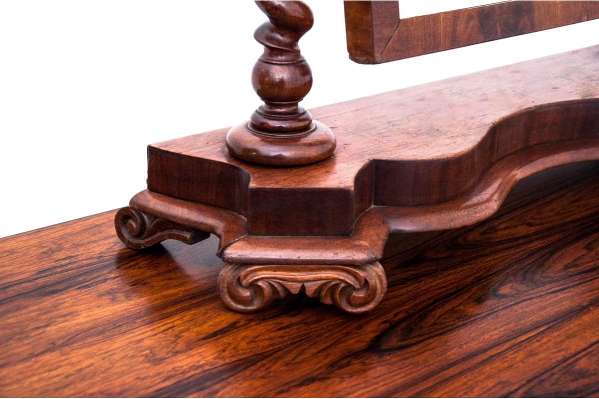 Szare barokowe lustro, Francja, XIX wiek - 47644