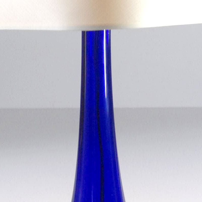 Table lamp, cobalt glass, Sweden, 1960s. - 44130