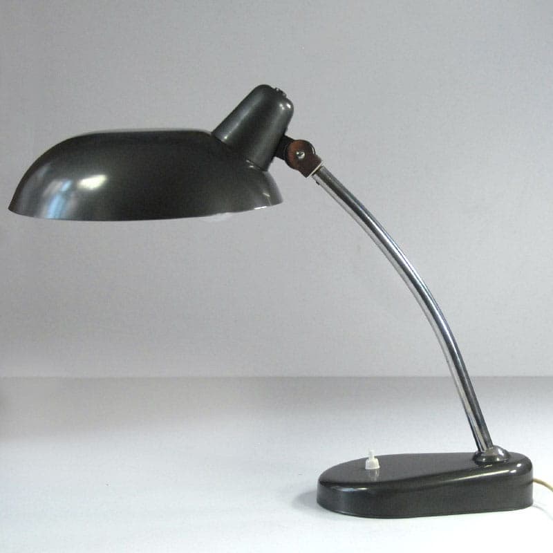 Desk lamp Seminaria Torino, black metal, Italy, 1950s. - 44119