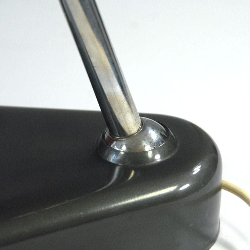 Desk lamp Seminaria Torino, black metal, Italy, 1950s. - 44126