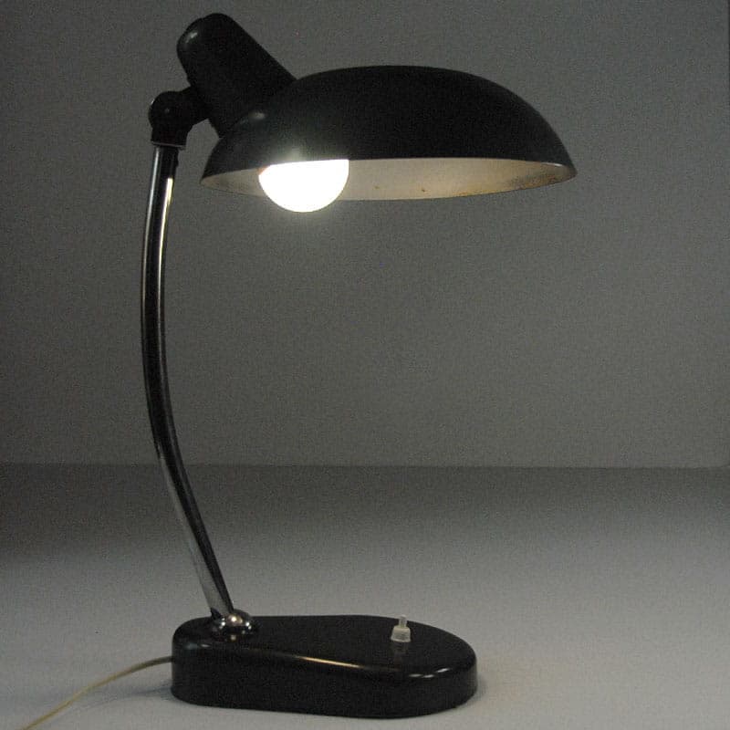 Desk lamp Seminaria Torino, black metal, Italy, 1950s. - 44122