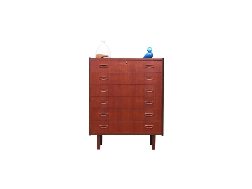 Komoda, teak brązowy, Dania, lata 70.