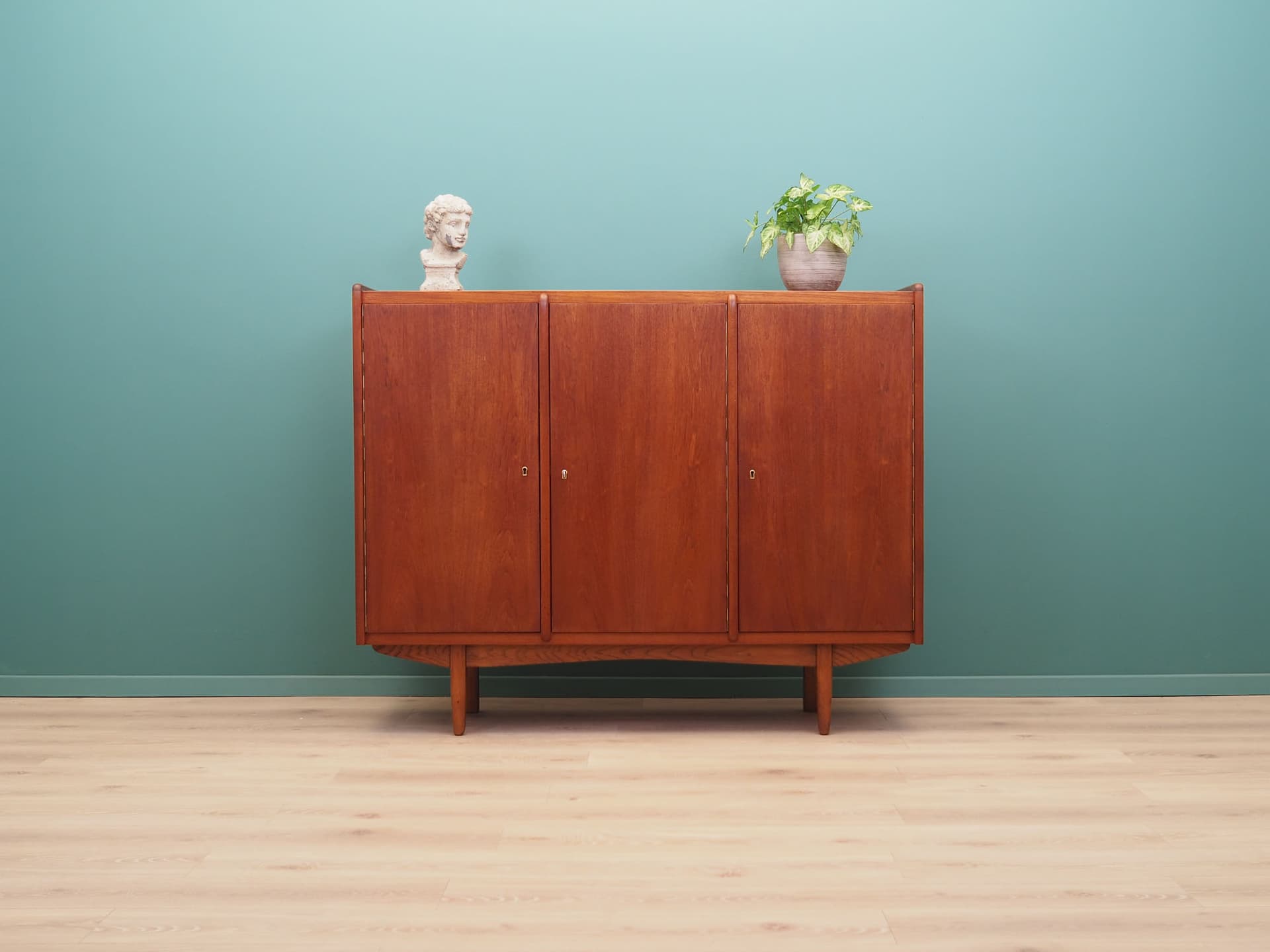Highboard, teak brązowy, Dania, lata 60. - 50595