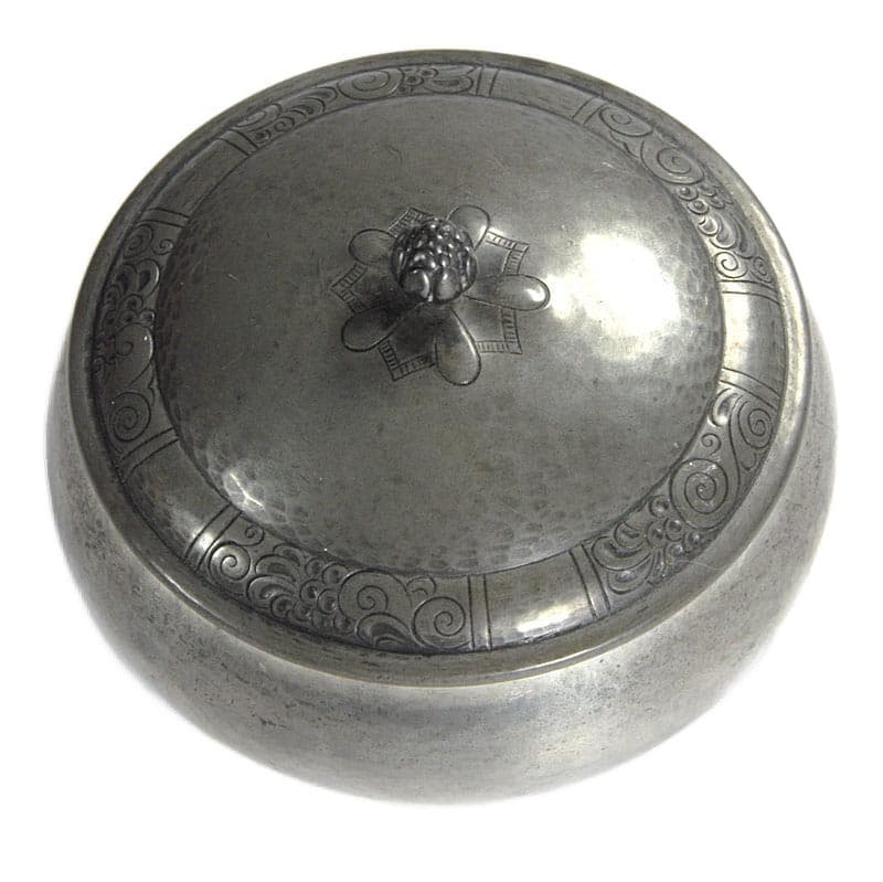 Srebrny pojemnik dekoracyjny, proj. J. Andersen, Dania, lata 30. - 6112