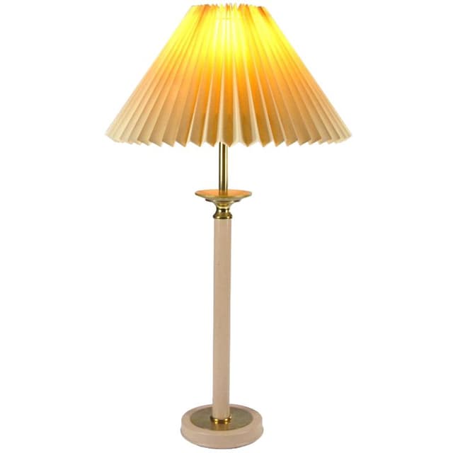 Table Lamp Kullman, beige, metal, Germany, 1980s. - DIMENSION