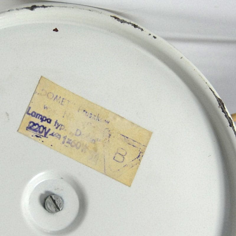 Table lamp Domet, ivory white metal, Poland, 1970s. - 44065