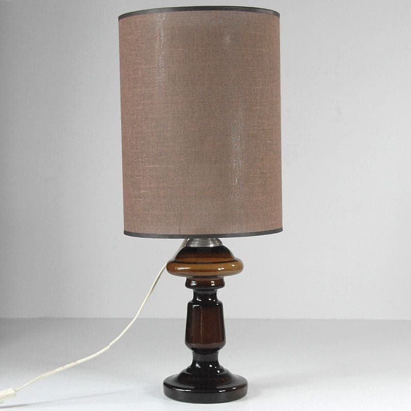 Table lamp Granny, brown glass, Holmegaard, Denmark, 1960s. - 44055