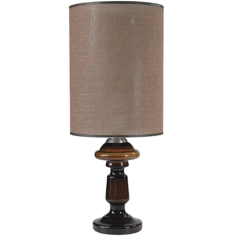 Lampa stołowa Granny, szkło brązowy, Holmegaard, Dania, lata 60.