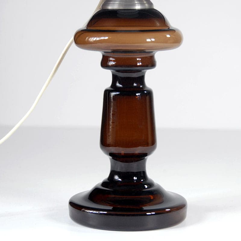 Table lamp Granny, brown glass, Holmegaard, Denmark, 1960s. - 44053