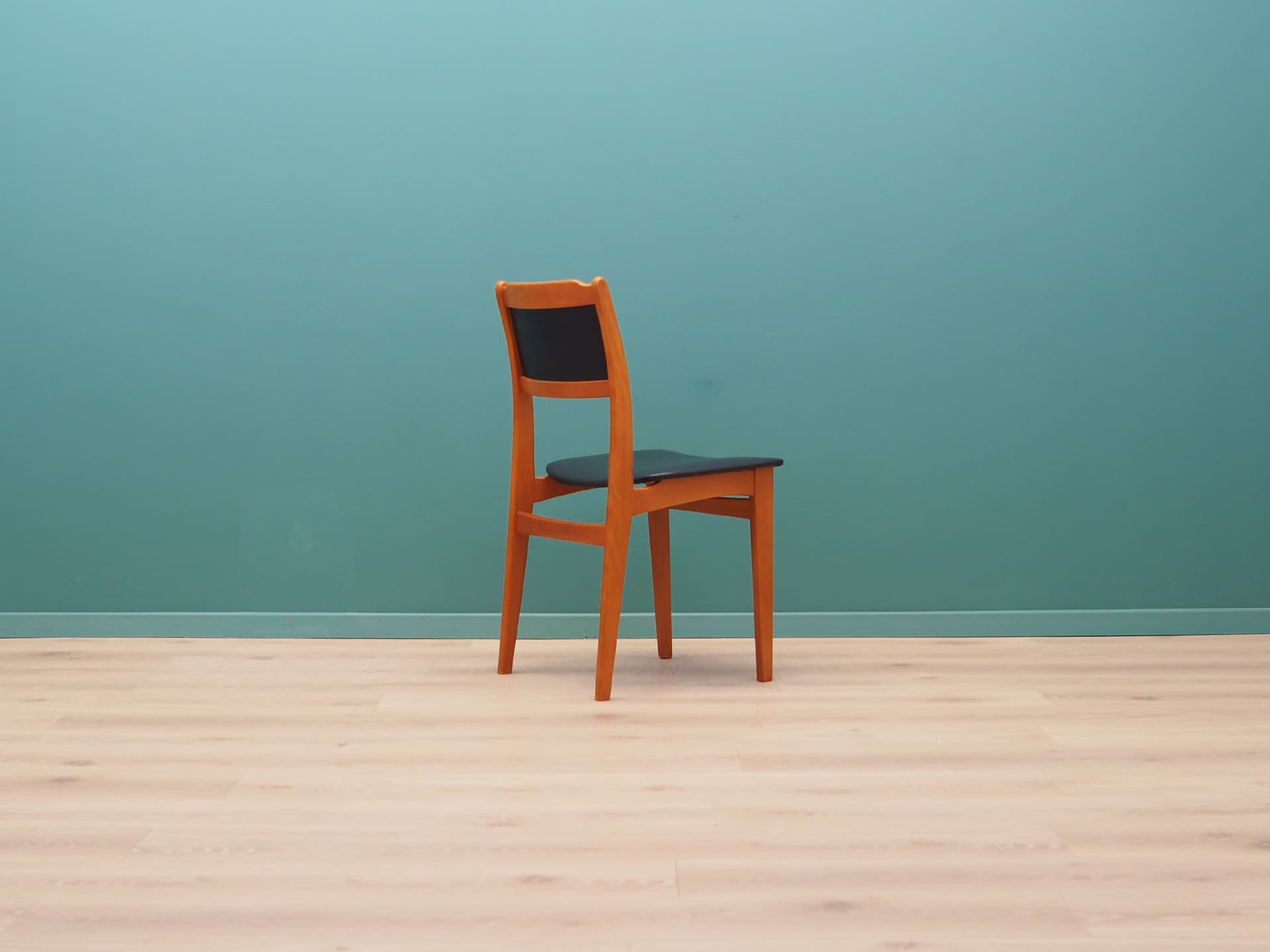 Set of Four Chairs, black beech, Denmark, 1970s - 50569
