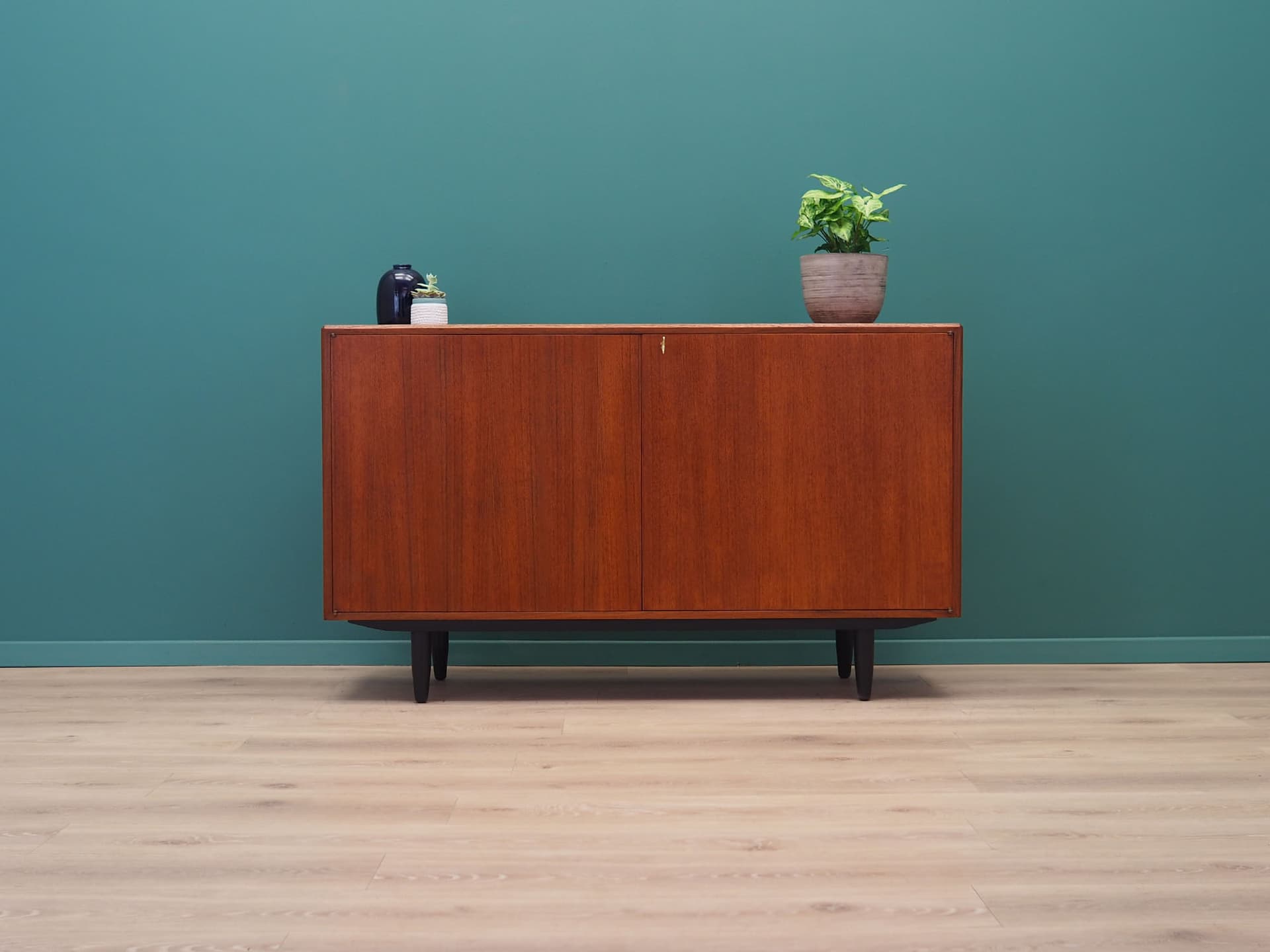 Komoda, teak brązowy, proj. B. Fridhagen, Bodafors, Szwecja, lata 70. - 50490