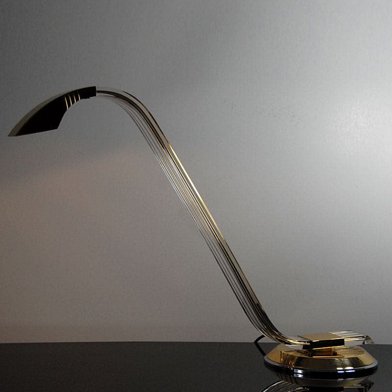 Postmodern Desk Lamp, transparent plastic, Italy, 1980s. - 44496