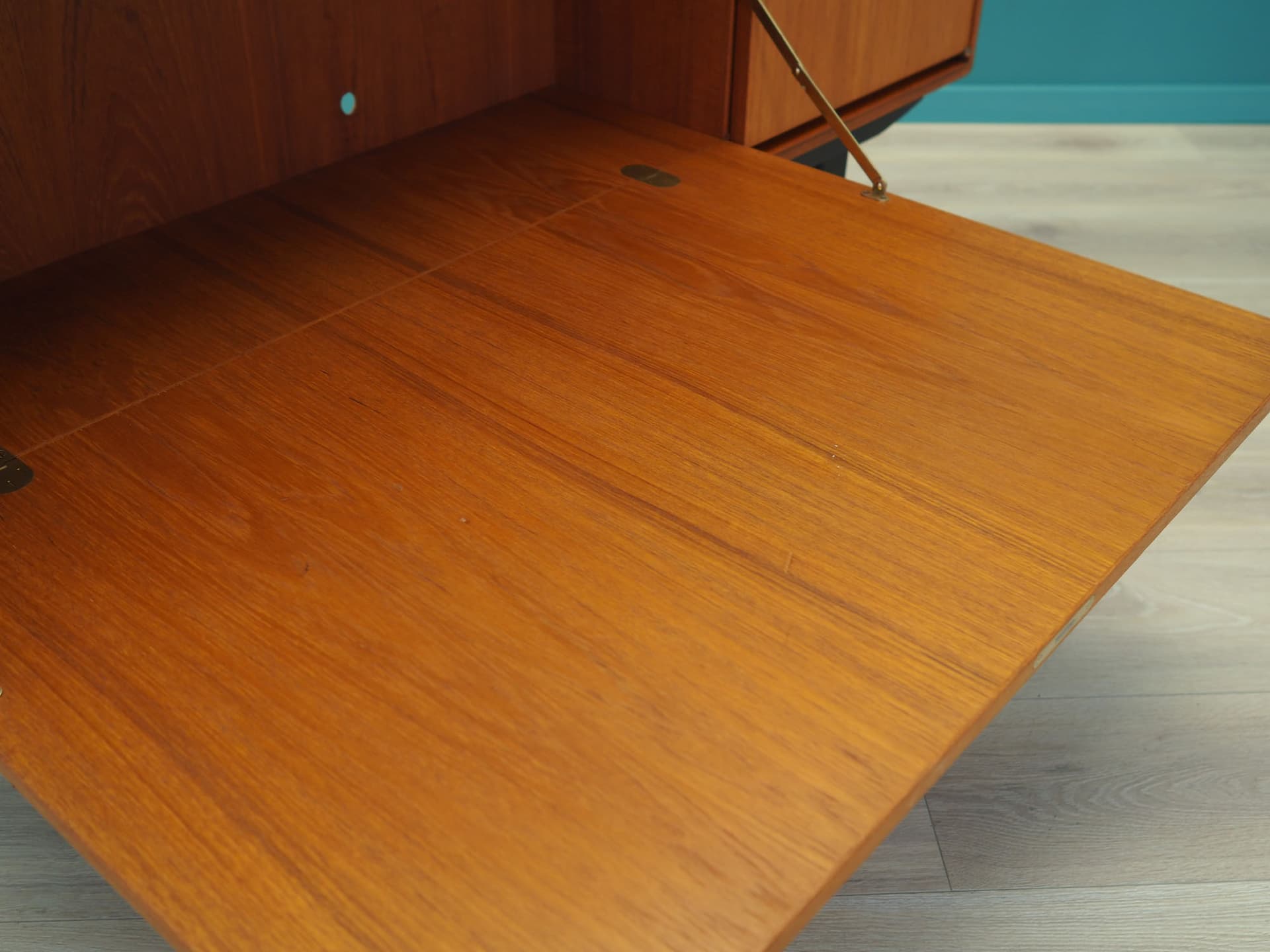 Bookcase, brown teak, by B. Fridhagen, Bodafors, Sweden, 1960s. - 50449