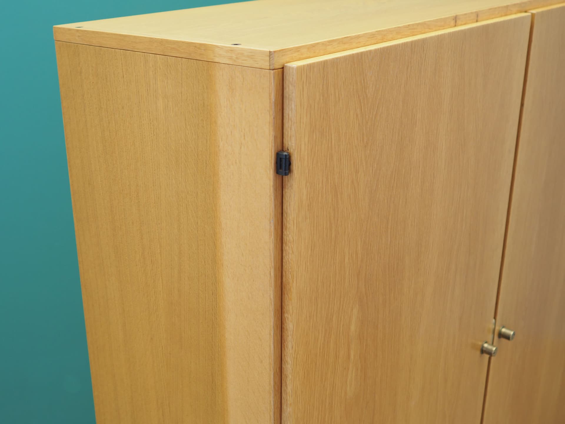 Wardrobe, brown ash, Denmark, 1970s - 50437