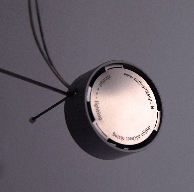 Lampa podłogowa Absolut Lighting 475, włókno węglowe czarne, proj. M. Rössing, Niemcy, XXI w. - 44454