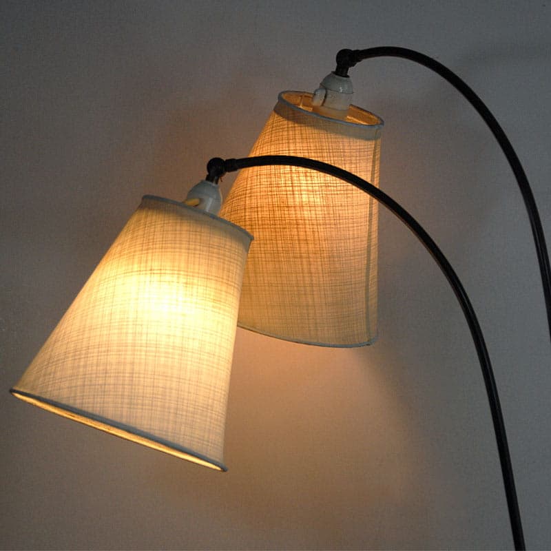 Lampa podłogowa, beżowy, metal, Dania, lata 50. - 44448