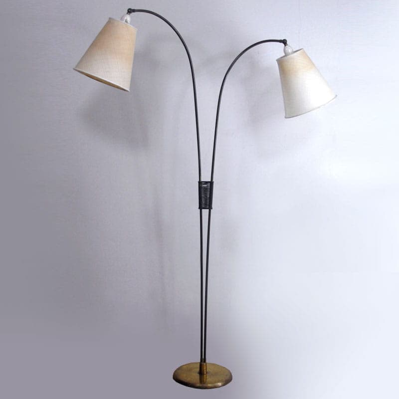 Lampa podłogowa, beżowy, metal, Dania, lata 50. - 44445