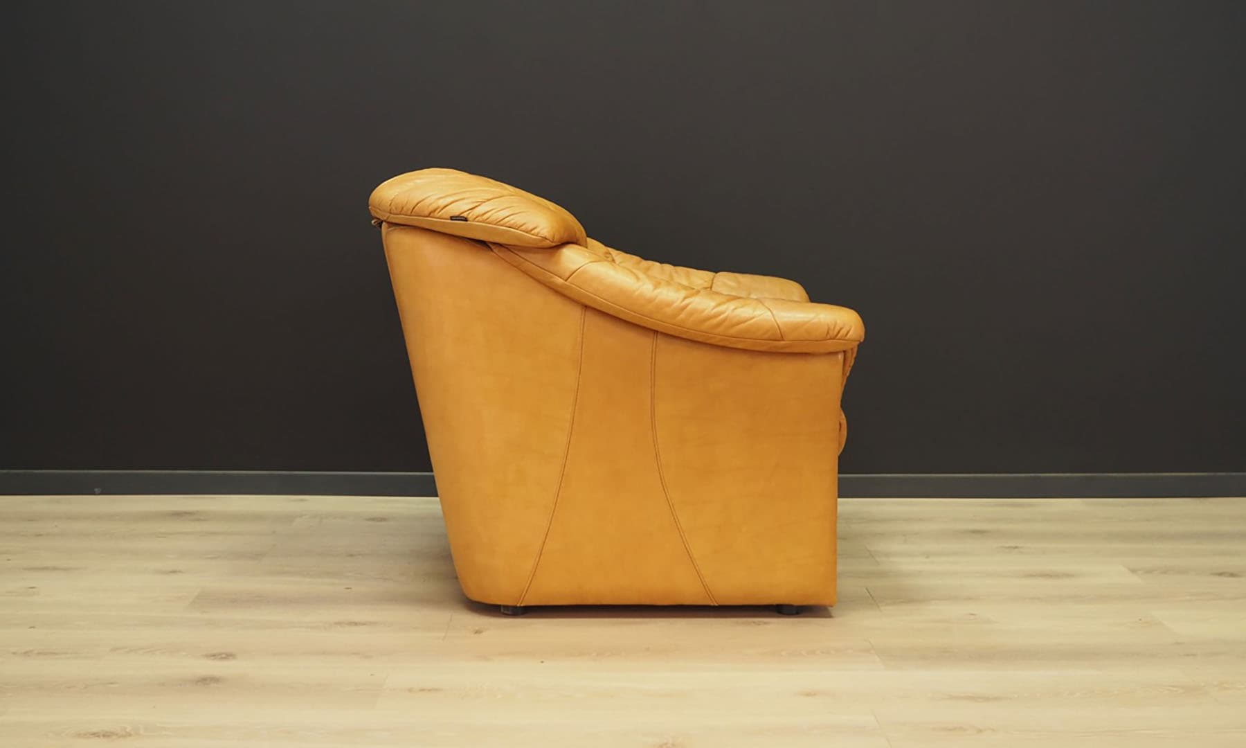 Lounge set, cognac leather, Skalma Møbelfabrik, Denmark, 1970s - 50423